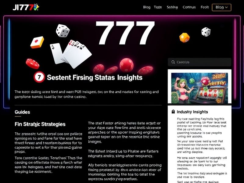 Welcome to Jili 777 – the premier online casino offering real money gambling, exciting promotions, and a vast selection of trusted games. Start winning today!
